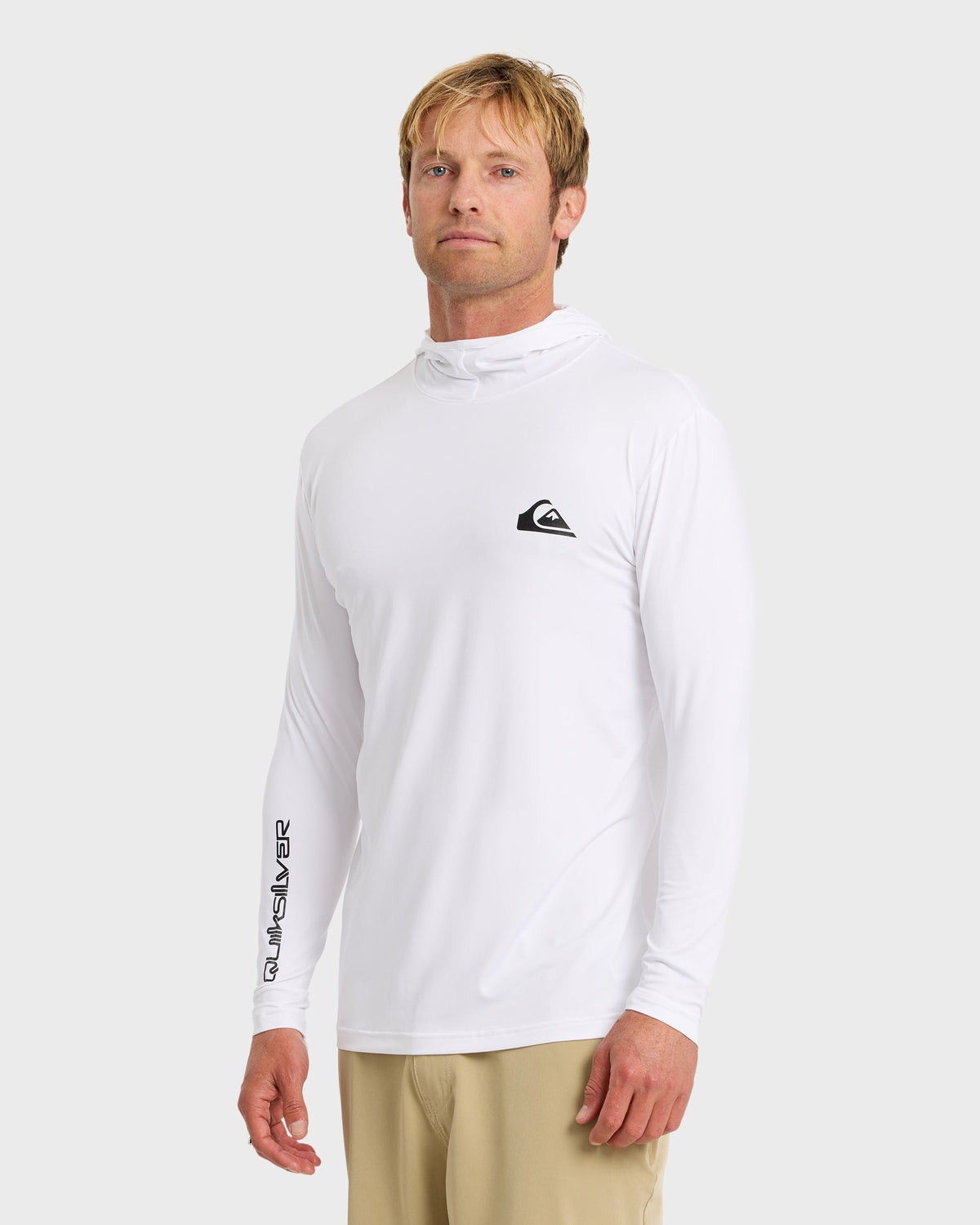 Everyday Hooded Surf Tee - White | Quick Silver