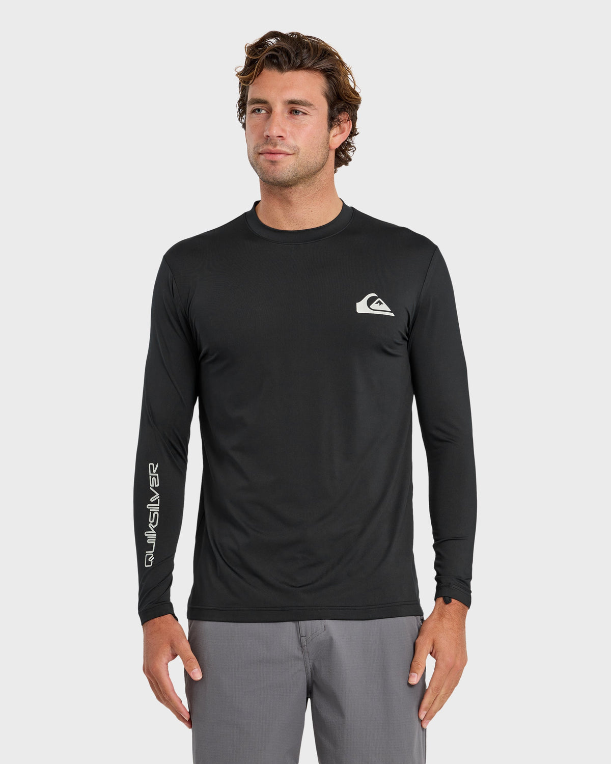 Everyday Long Sleeve Surf Tee - Black | Quick Silver