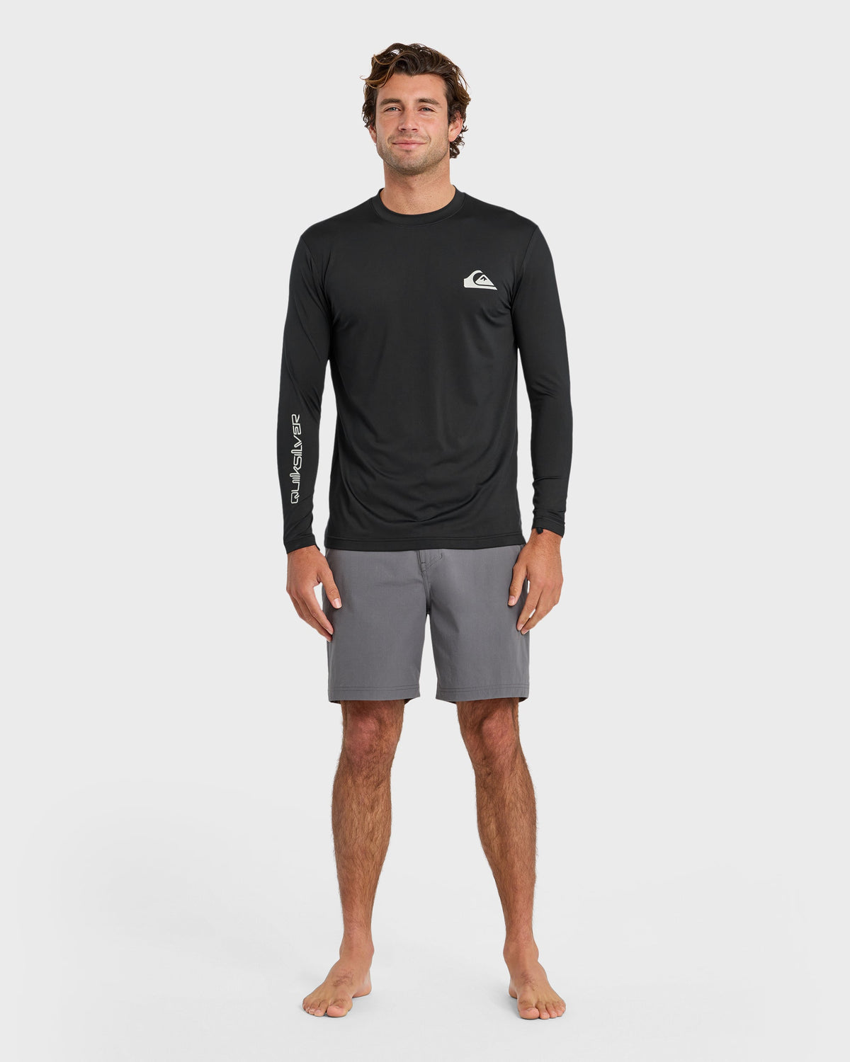 Everyday Long Sleeve Surf Tee - Black | Quick Silver