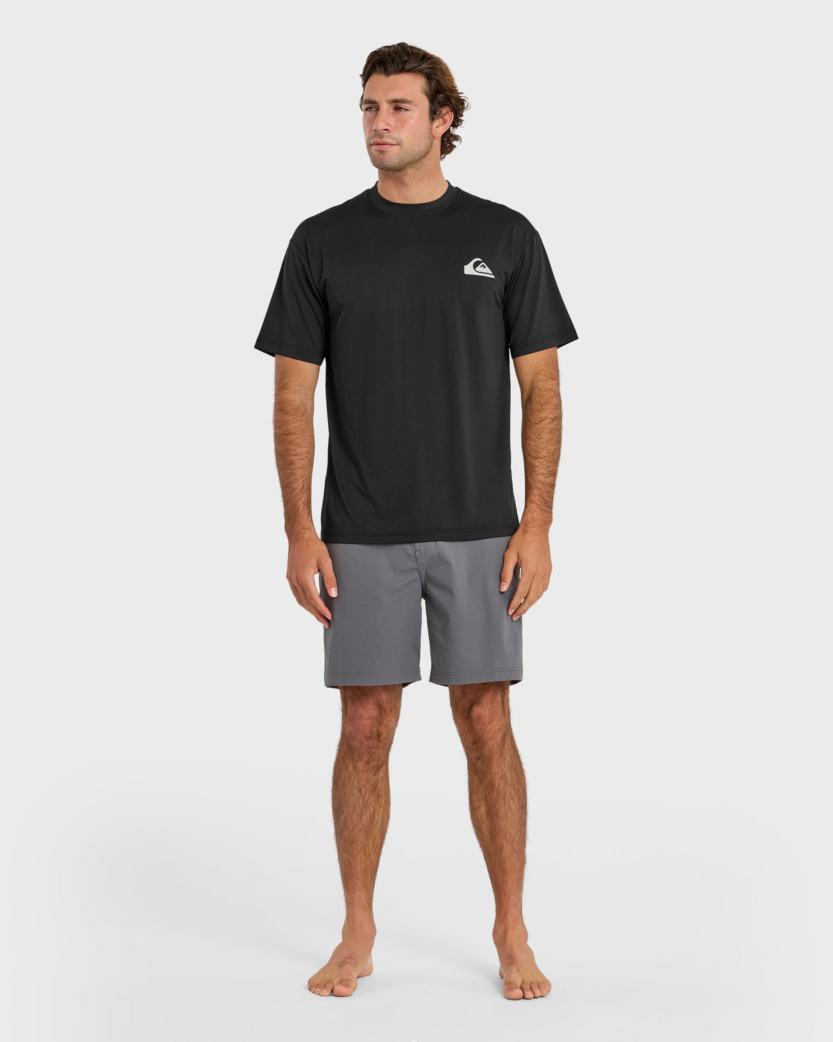 Everyday Short Sleeve Surf Tee - Black | Quick Silver