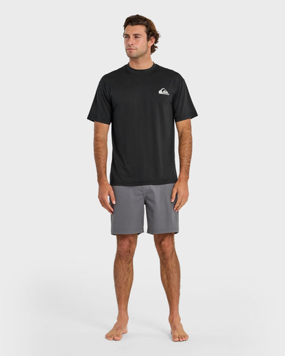 Everyday Short Sleeve Surf Tee - Black | Quick Silver