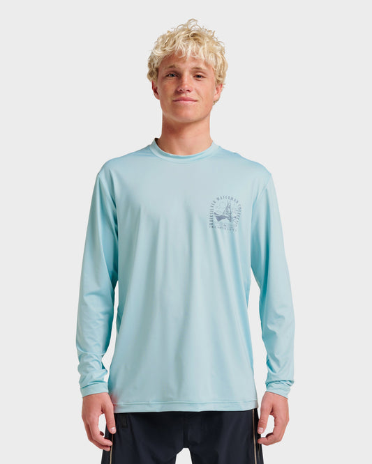 Waterman Coolbreeze Long Sleeve Surf Tee - Sterling Blue | Quick Silver