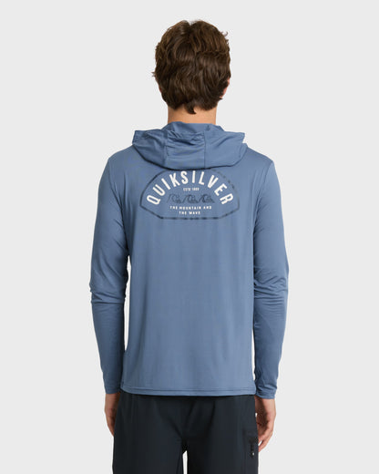 Lookup Long Sleeve Sun Hooded Rashguard - Seaport | Quick Silver
