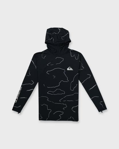 Everyday Hooded Surf Tee - Black | Quick Silver