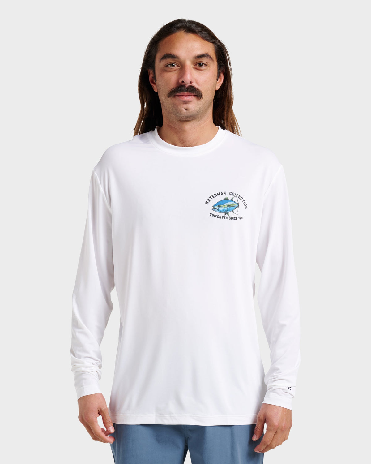 Waterman Coolbreeze Long Sleeve Surf Tee - White | Quick Silver