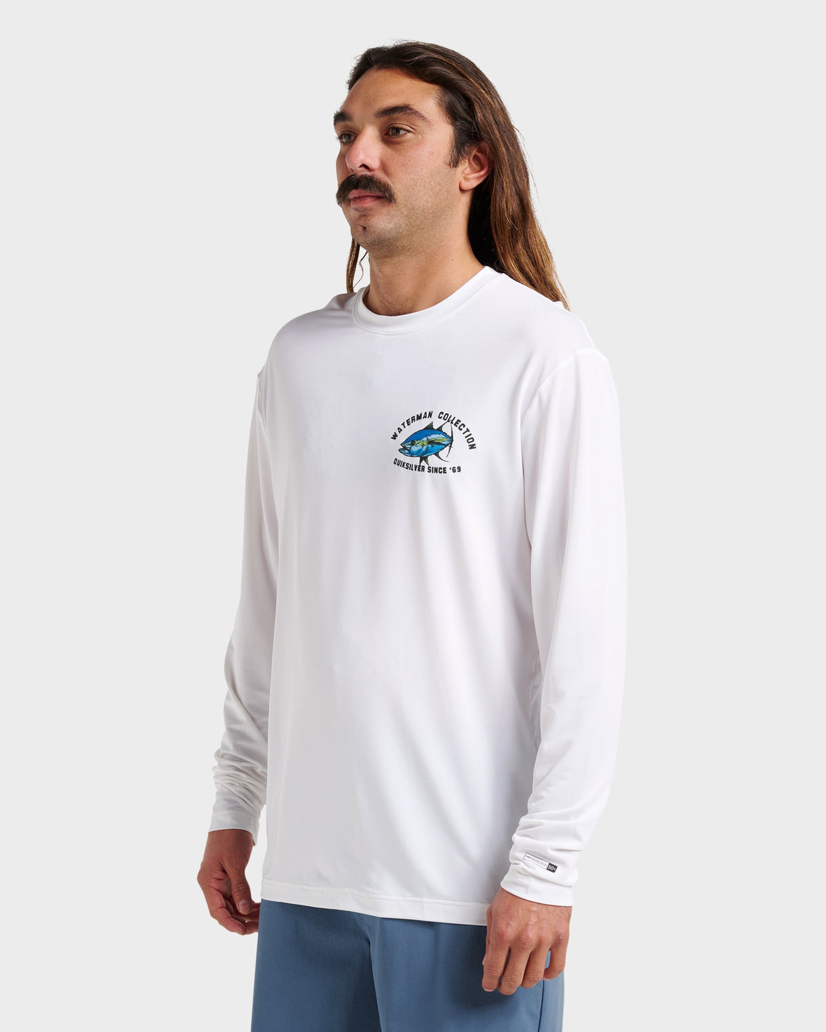 Waterman Coolbreeze Long Sleeve Surf Tee - White | Quick Silver