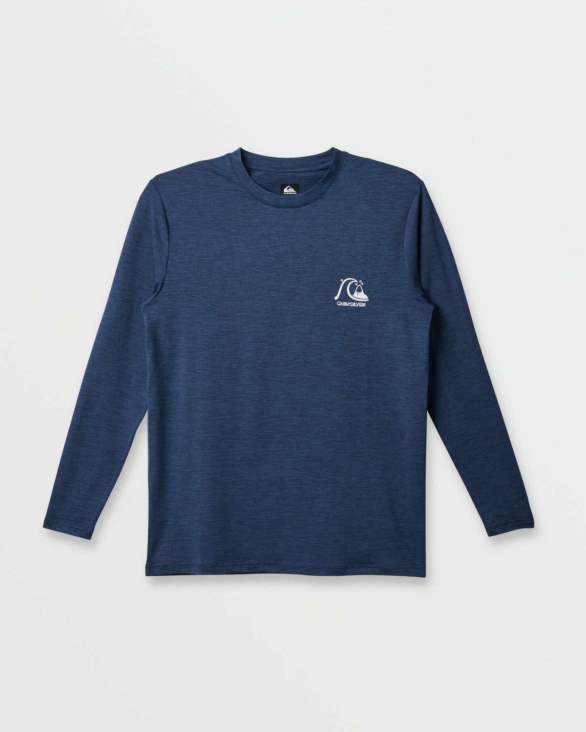 DNA Logo Surf Long Sleeve Surf Tee - Navy Heather | Quick Silver