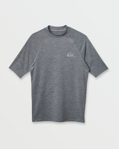 Everyday UPF 50 Short Sleeve Rashguard - Smoked Gray Heather | Quick Silver