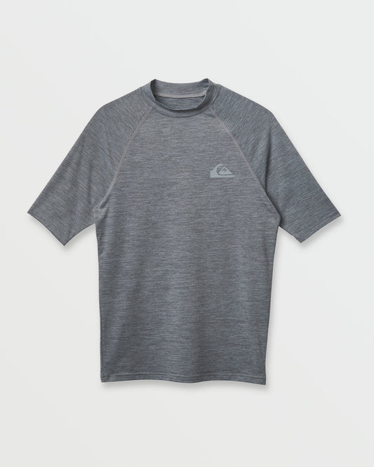 Everyday UPF 50 Short Sleeve Rashguard - Smoked Gray Heather | Quick Silver
