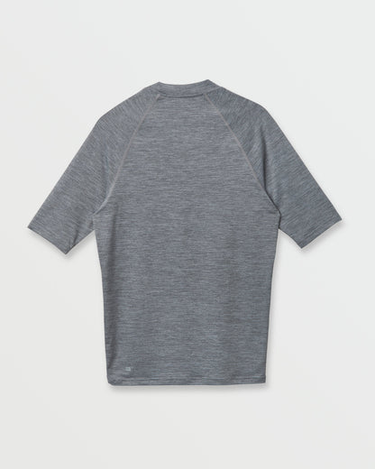 Everyday UPF 50 Short Sleeve Rashguard - Smoked Gray Heather | Quick Silver