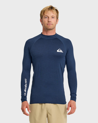 Everyday UPF 50 Long Sleeve Rashguard - Navy Heather | Quick Silver