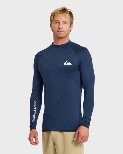Everyday UPF 50 Long Sleeve Rashguard - Navy Heather | Quick Silver