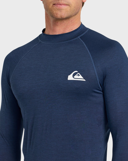Everyday UPF 50 Long Sleeve Rashguard - Navy Heather | Quick Silver
