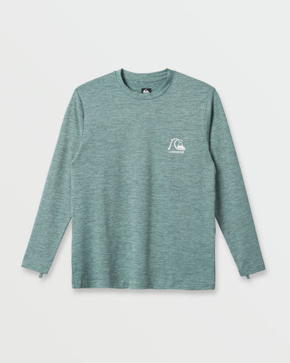 DNA Logo Surf Long Sleeve Surf Tee - Jade Heather | Quick Silver