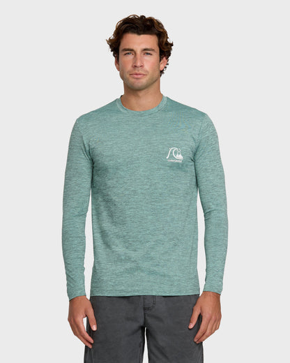 DNA Logo Surf Long Sleeve Surf Tee - Jade Heather | Quick Silver