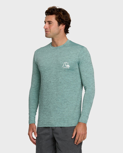 DNA Logo Surf Long Sleeve Surf Tee - Jade Heather | Quick Silver