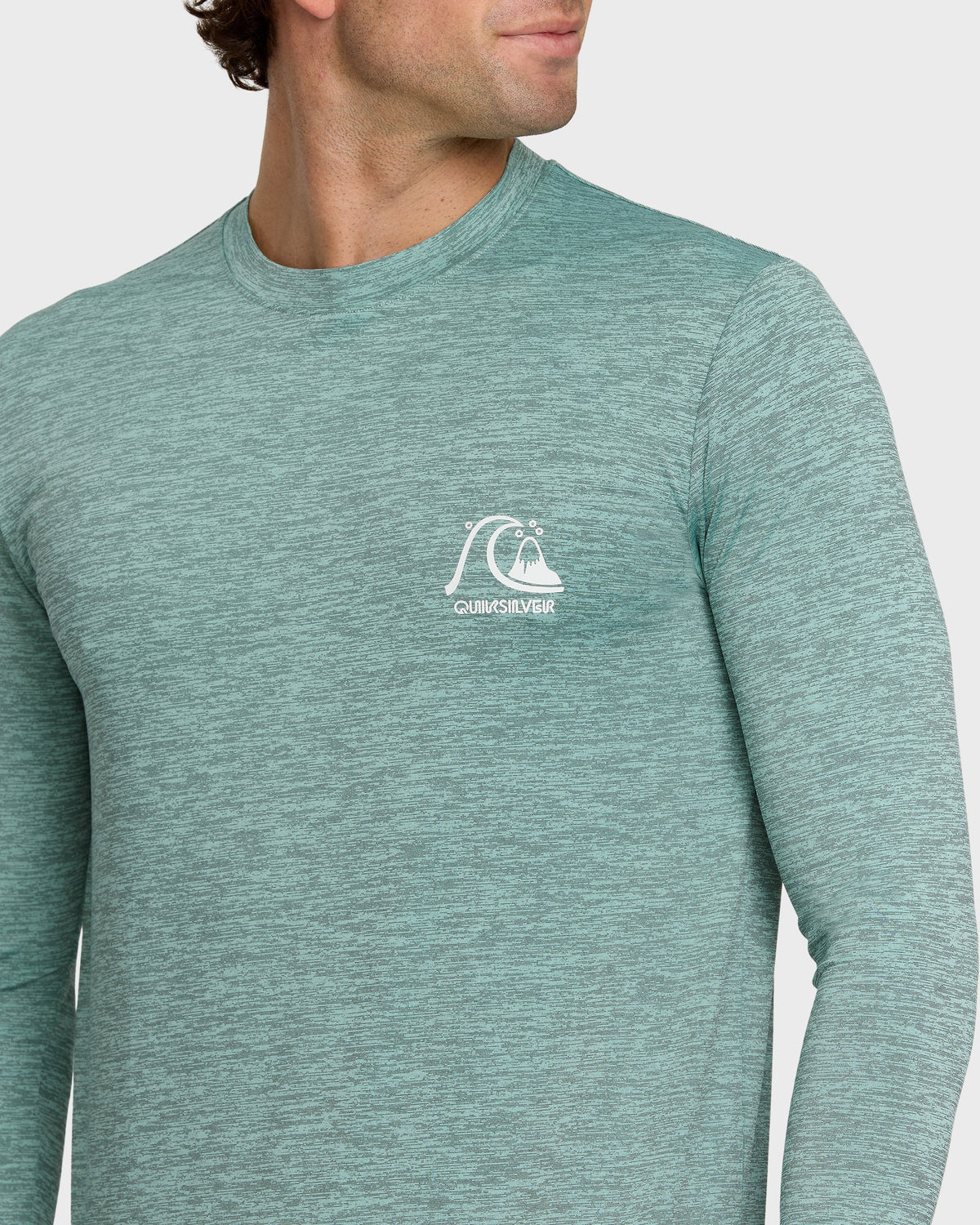 DNA Logo Surf Long Sleeve Surf Tee - Jade Heather | Quick Silver