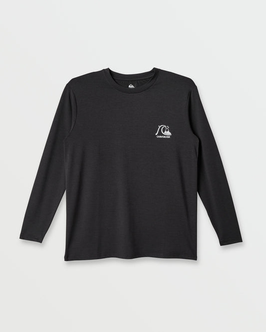 DNA Logo Surf Long Sleeve Surf Tee - Phantom Heather | Quick Silver
