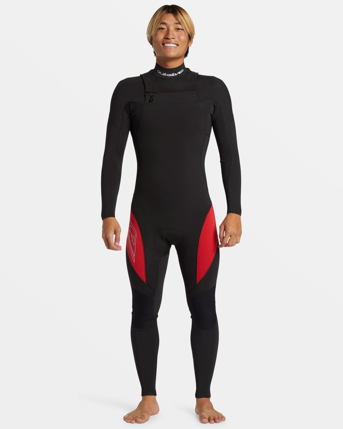 3/2mm Mercury Chest Zip GBS Wetsuit - High Risk Red | Quick Silver