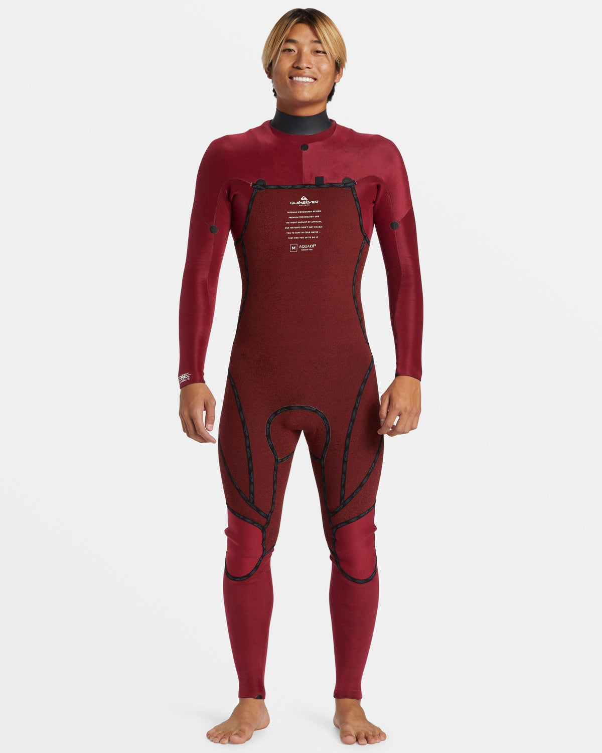 3/2mm Mercury Chest Zip GBS Wetsuit - High Risk Red | Quick Silver