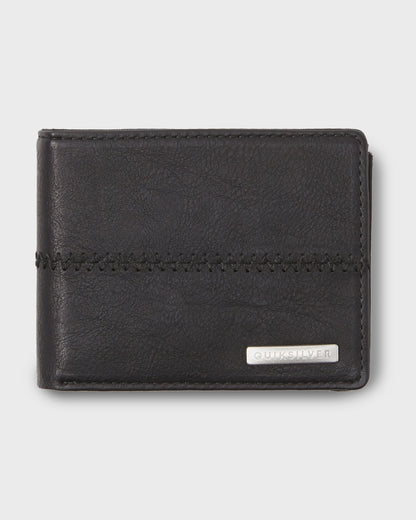 Stitchy 3 Wallet - Black Black | Quick Silver