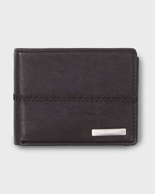 Stitchy 3 Wallet - Black Black | Quick Silver