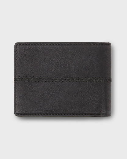 Stitchy 3 Wallet - Black Black | Quick Silver