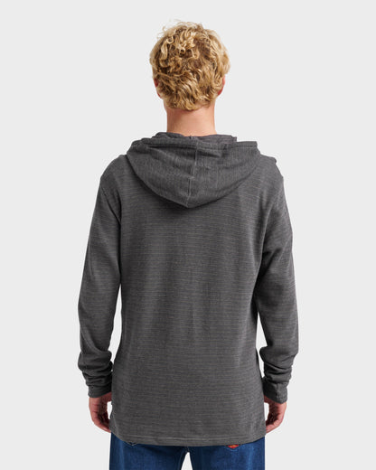 Vista Long Sleeve Hood - Graystone | Quick Silver