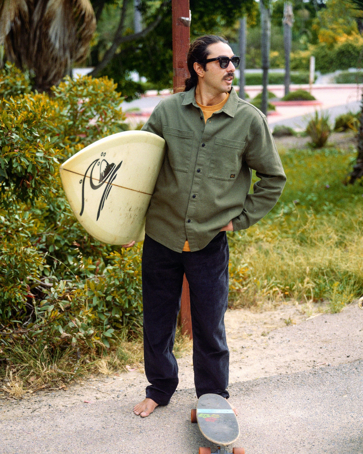 Heron Long Sleeve Shirt - Grape Leaf | Quick Silver