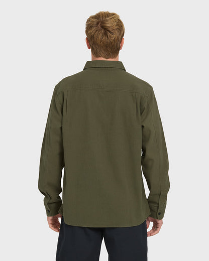 Heron Long Sleeve Shirt - Grape Leaf | Quick Silver