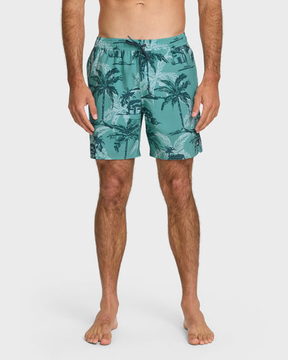 Waterman Off The Grid 17" Swim Trunks - Aqua | Quick Silver