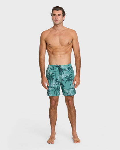 Waterman Off The Grid 17" Swim Trunks - Aqua | Quick Silver