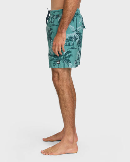 Waterman Off The Grid 17" Swim Trunks - Aqua | Quick Silver