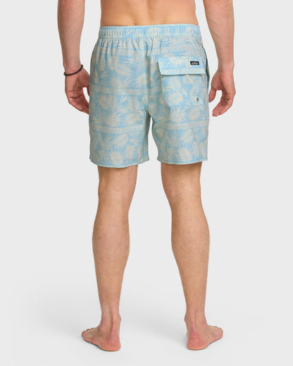 Waterman Fern Garden 17" Swim Trunks - Beach Blue | Quick Silver