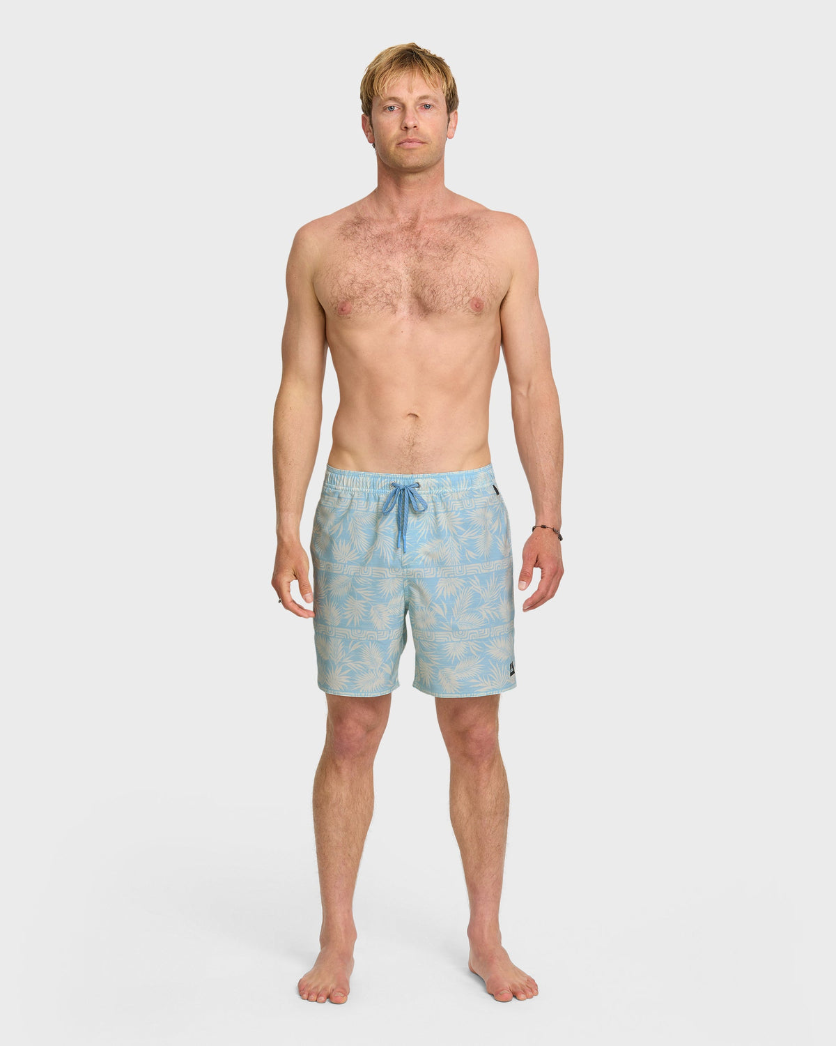 Waterman Fern Garden 17" Swim Trunks - Beach Blue | Quick Silver