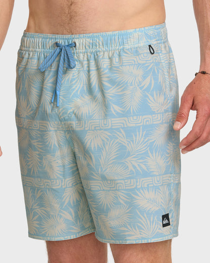 Waterman Fern Garden 17" Swim Trunks - Beach Blue | Quick Silver