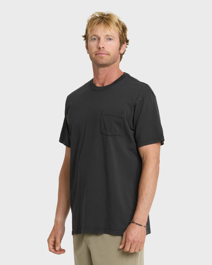 Saltwater Pocket Tee - Black | Quick Silver